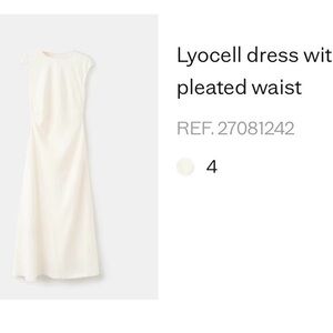 Mango Cream Lyocell Maxi Dress
